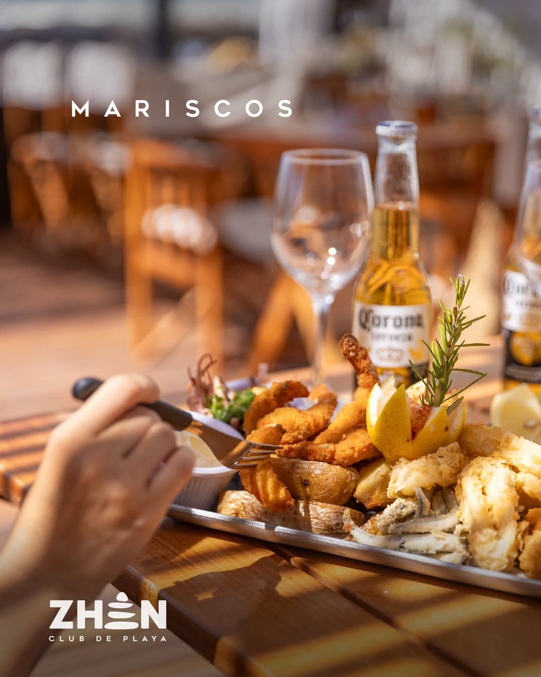 Mariscos — un adelanto de la carta del restaurante
