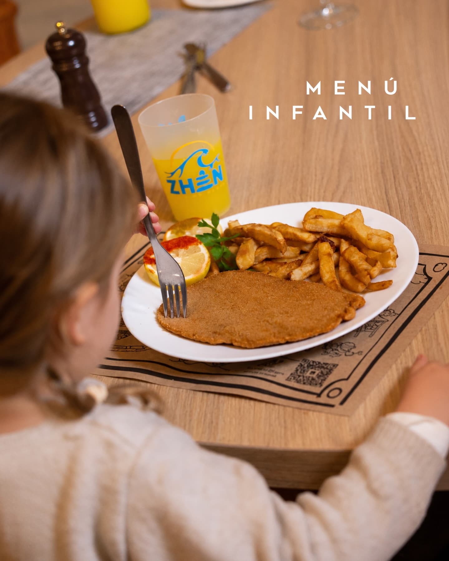 Menú infantil — rico y saludable para los más chicos