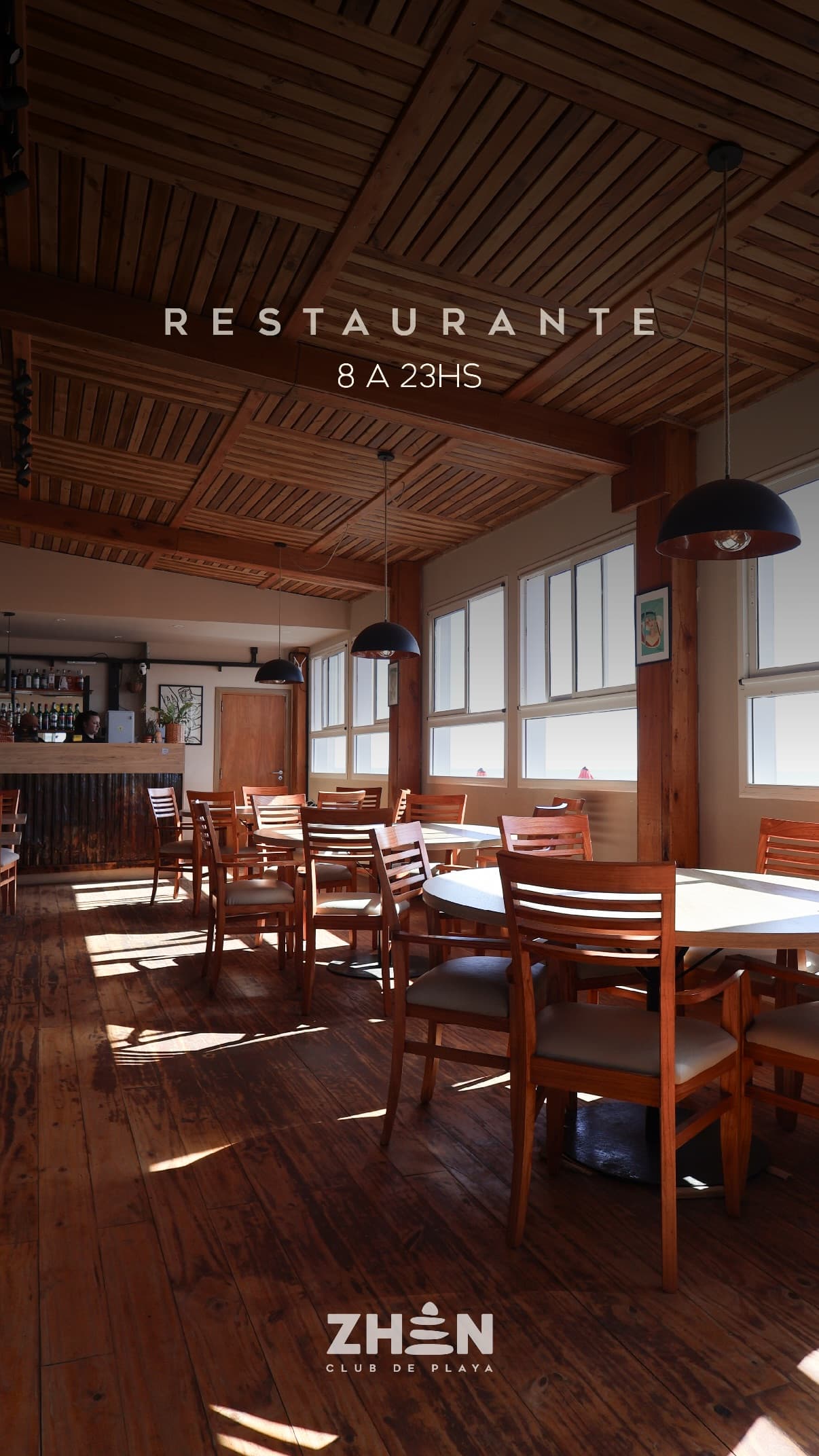 Infografía con los horarios del restaurante