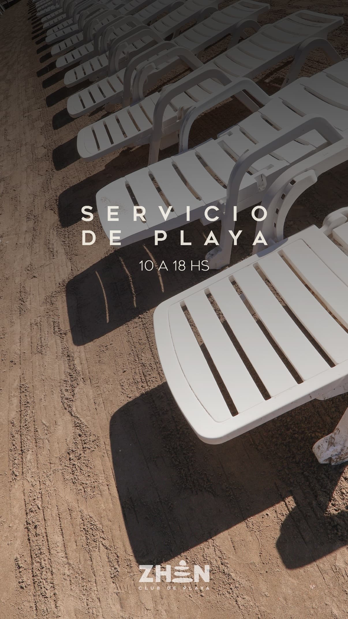 Infografía con los horarios del servicio de playa